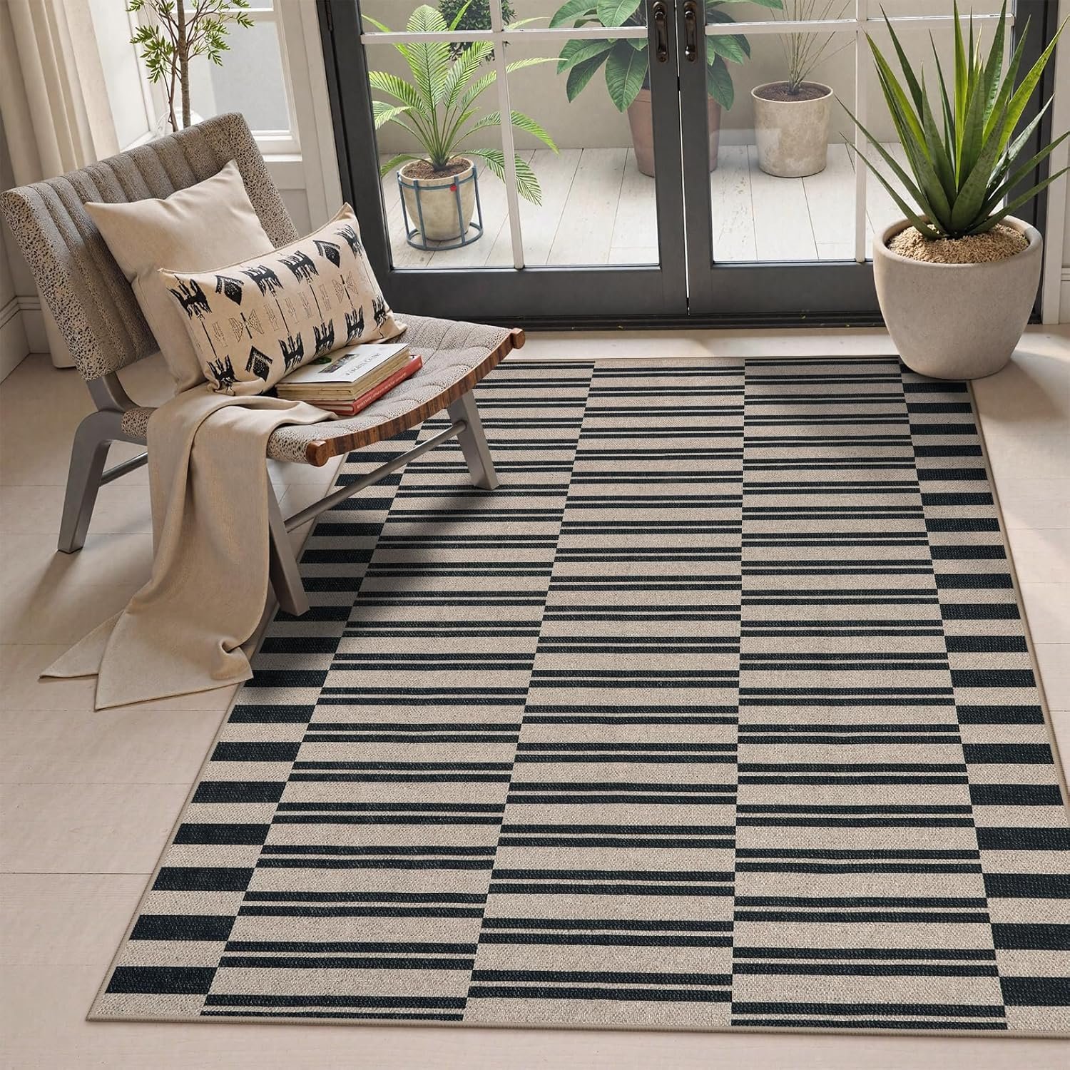 Boho Chic Moroccan Trellis Bedroom Carpet